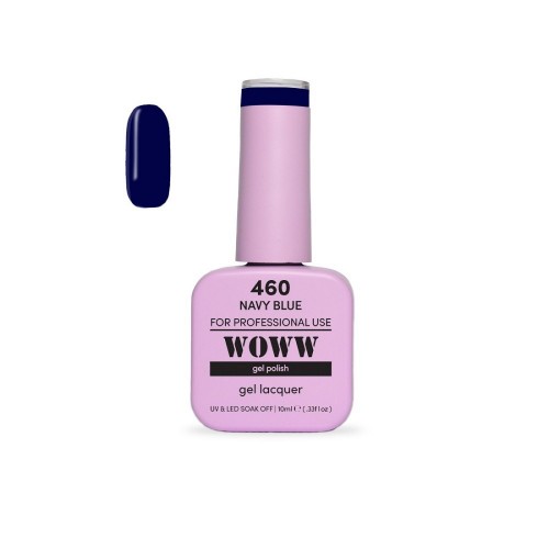 Ημιμόνιμο Βερνίκι New Woww Cosmetics 10ml Navy Blue - 460